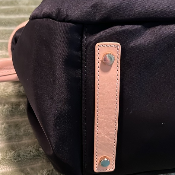 Kate Spade navy nylon bag a leather large shoulder bag - Picture 9 of 15